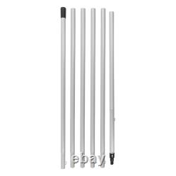 (6m 30cm Brosse à eau pour nettoyer les panneaux solaires) Kit de perche d'arrosage pour le nettoyage en extérieur, HAUTE TEMPÉRATURE