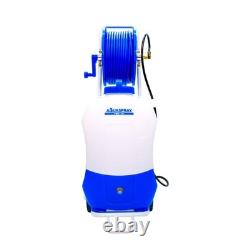 Aguaspray Pro 20L Réservoir de pulvérisation pour nettoyage de fenêtres avec batterie, râteau à eau de 25 pieds