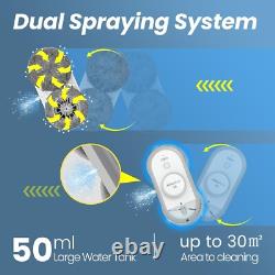 AlfaBot Nettoyeur de Fenêtres Automatique Intelligent pour Maison avec Télécommande et Vaporisateur d'Eau