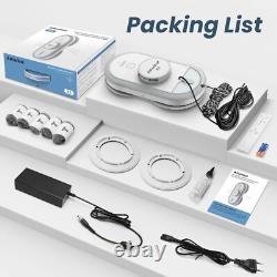 AlfaBot Nettoyeur de Fenêtres Automatique Intelligent pour Maison avec Télécommande et Vaporisateur d'Eau