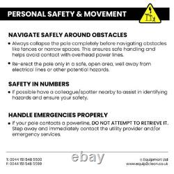 Aquaspray Pro 20L Réservoir de pulvérisation à batterie pour nettoyage de fenêtres avec perche alimentée en eau de 30 pieds et raclette