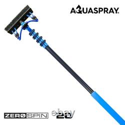 Aquaspray Pro 45L Réservoir d'aspersion d'eau pour nettoyage de fenêtres avec batterie et perche alimentée en eau de 20 pieds