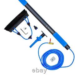 Aquaspray Pro 45L Réservoir d'aspersion d'eau pour nettoyage de fenêtres avec batterie et perche alimentée en eau de 20 pieds