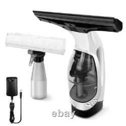 Aspirateur de fenêtre sans fil rechargeable 28 cm avec raclette et réservoir d'eau de 150 ml