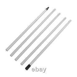 Balai de lavage à l'eau de 5m 30cm) Manche de nettoyage de vitres réglable en alliage télescopique Graisse