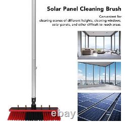 Balai de nettoyage pour panneaux solaires avec perche alimentée en eau et perche télescopique pour le nettoyage des fenêtres de 7m.