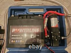 Bayersan Boîte de Pompe Batterie 12v & Pompe 80 psi, Pulvérisateur Portable pour Nettoyage de Fenêtres