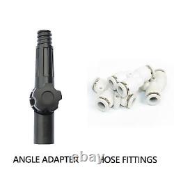 Brosse à fenêtre à perche alimentée en eau de 20 pieds avec kit de raclette outil de nettoyage de fenêtres à grande portée 6 Me