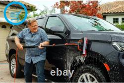 Brosse de Nettoyage Télescopique, Hydro Nettoyeur Télescopique, jusqu'à 4,6 m, Alimenté par Eau