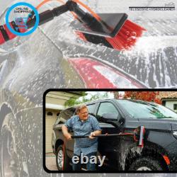 Brosse de Nettoyage Télescopique, Hydro Nettoyeur Télescopique, jusqu'à 4,6 m, Alimenté par Eau