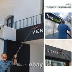 Brosse de Nettoyage Télescopique STARLYF, Alimentée par Eau, Distributeur de Savon, Kit de Nettoyage