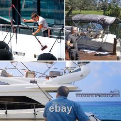 Brosse de Nettoyage Télescopique STARLYF, Fonctionnement à l'Eau, Distribueur de Savon, Kit de Nettoyage