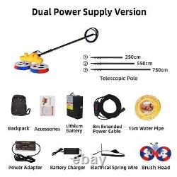 Brosse de Nettoyage pour Panneaux Solaires, Brosse d'Équipement de Lavage Solaire, avec Kit de Pôle Alimenté par Eau