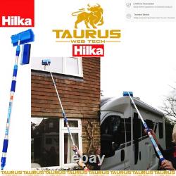 Brosse de lavage de voiture 3M HILKA ALUMINIUM télescopique alimentée en eau pour nettoyer les fenêtres extensible