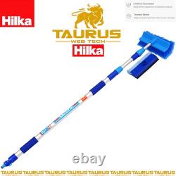 Brosse de lavage de voiture 3M HILKA ALUMINIUM télescopique alimentée en eau pour nettoyer les fenêtres extensible