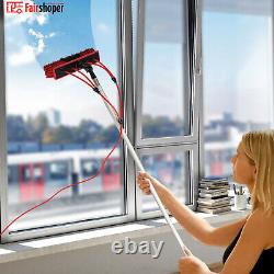 Brosse de nettoyage à perche alimentée par l'eau de 26 pieds pour le lavage de fenêtres et de panneaux solaires