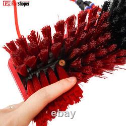 Brosse de nettoyage à perche alimentée par l'eau de 26 pieds pour le lavage de fenêtres et de panneaux solaires