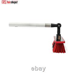 Brosse de nettoyage à perche alimentée par l'eau de 26 pieds pour le lavage de fenêtres et de panneaux solaires