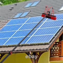 Brosse de nettoyage alimentée en eau pour le nettoyage des fenêtres et des panneaux solaires