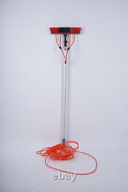 Brosse de nettoyage de panneau solaire 7M réglable, perche alimentée en eau pour le lavage de vitres extérieur.