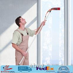Brosse de nettoyage de poteau alimentée en eau de 26 pieds pour le nettoyage des fenêtres et des panneaux solaires