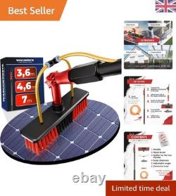 Brosse de nettoyage de vitres alimentée en eau télescopique de 15 pieds, brillance cristalline sans effort