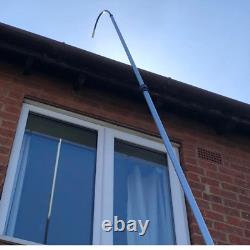 Brosse de nettoyage pour fenêtres, gouttières et fascia de 13 pieds avec accessoire de jet de gouttière