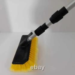 Brosse de nettoyage pour fenêtres, gouttières et fascia de 13 pieds avec accessoire de jet de gouttière
