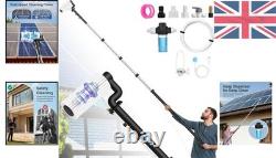 Brosse de nettoyage pour panneaux solaires extensible de 20 pieds, à deux vitesses et au design léger