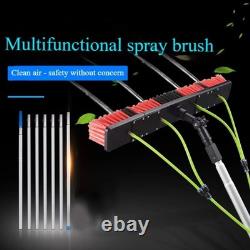 Brosse de nettoyage pour perche alimentée en eau de 5 m pour le nettoyage des fenêtres et des panneaux solaires