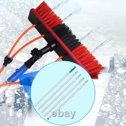 Brosse de nettoyage pour perche alimentée en eau de 5 m pour le nettoyage des fenêtres et des panneaux solaires