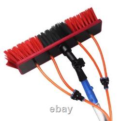 Brosse de nettoyage pour perche alimentée en eau de 5 m pour le nettoyage des fenêtres et des panneaux solaires
