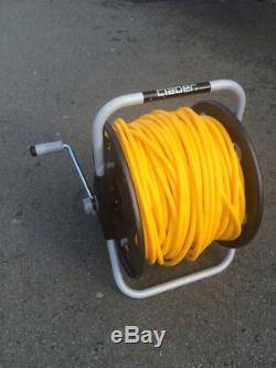Claber Reel Métal Avec 100 M De Tuyau De Microbore & Aquastop P & P