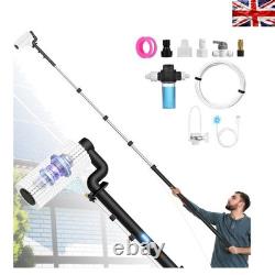 Combo brosse de nettoyage d'extérieur et perche de 20 pieds pour panneaux solaires, camping-cars et fenêtres