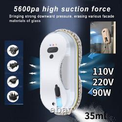 Contrôle à distance du nouveau robot de nettoyage intelligent pour fenêtre de maison avec pulvérisation d'eau.