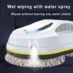 Contrôle à distance du nouveau robot de nettoyage intelligent pour fenêtre de maison avec pulvérisation d'eau.