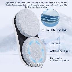 Contrôle à distance du nouveau robot de nettoyage intelligent pour fenêtre de maison avec pulvérisation d'eau.