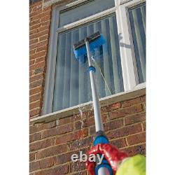 Draper Brosse télescopique extensible de 3 m alimentée en eau pour nettoyage des vitres de voiture, caravane 85068