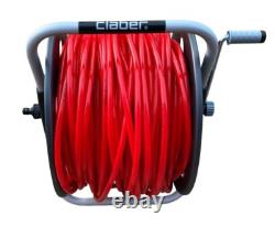 Enrouleur de tuyau de nettoyage de fenêtres avec tuyau rouge de 100m et 6mm complet