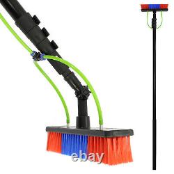 Équipement de perche de nettoyage de fenêtre alimentée par l'eau avec kit de brosse d'extension télescopique