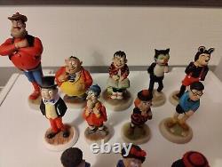 Figurines De La Collection Robert Harrop Beano & Dandy Et Plaque De 50 Ans