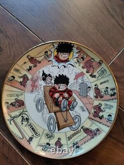 Figurines De La Collection Robert Harrop Beano & Dandy Et Plaque De 50 Ans