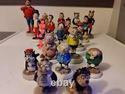 Figurines De La Collection Robert Harrop Beano & Dandy Et Plaque De 50 Ans