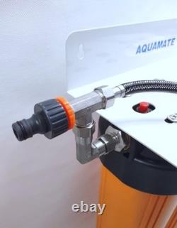 Filtre à eau DI pour lavage de voiture avec dérivation Nettoyage de voiture Nettoyage de fenêtres (8,4 L)