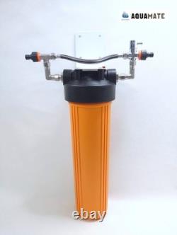 Filtre à eau DI pour lavage de voiture avec dérivation, nettoyage de voiture et nettoyage de vitres (4,2 L)