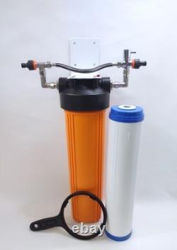 Filtre à eau DI pour lavage de voiture avec dérivation, nettoyage de voiture et nettoyage de vitres (4,2 L)