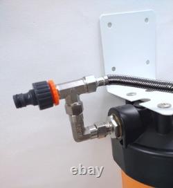 Filtre à eau DI pour lavage de voiture avec dérivation, nettoyage de voiture et nettoyage de vitres (4,2 L)