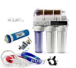 Filtre à eau par osmose inverse Aquati XL200 à 5 étapes avec déionisation + Aquati 5 RO DI 150GPD