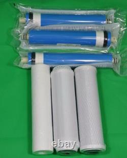 Filtres de remplacement pour nettoyage de fenêtres avec pôle alimenté en eau par osmose inverse 450GPD 3x150G