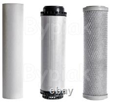 Filtres de remplacement pour nettoyage de fenêtres avec pôle alimenté par eau par osmose inverse 450GPD 3x150G